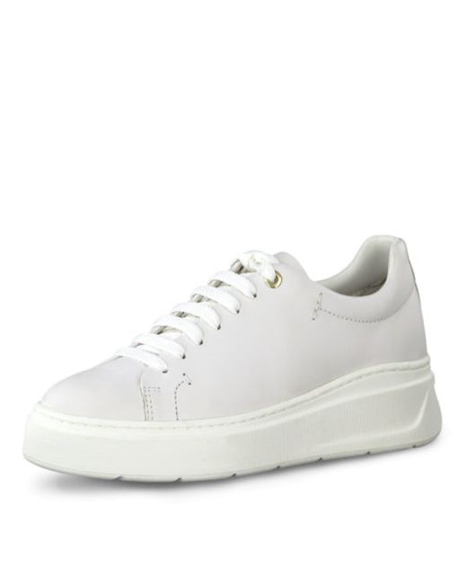 Tamaris White Lace Up Trainers