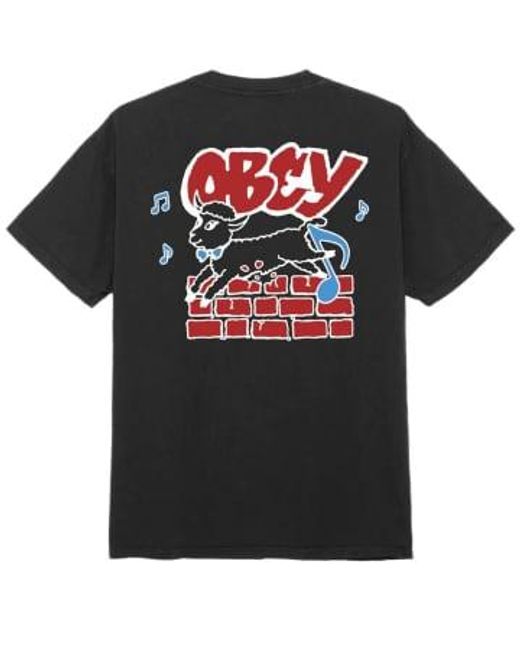 Obey Black Out Of Step T-shirt Pigment Vintage for men
