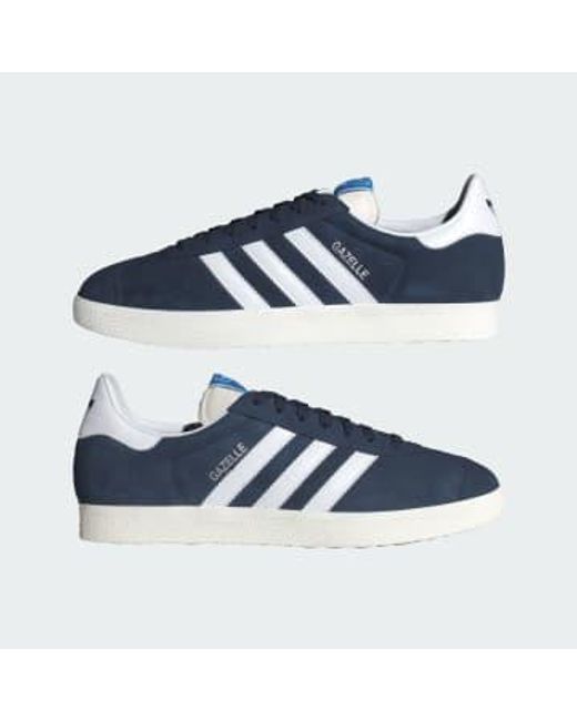 Adidas Blue Preloved Ink And Cloud Core Originals Gazelle Tennis Sneakers Unisex Eu 36