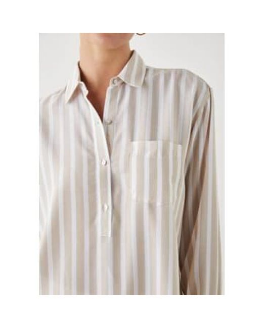 Rails White Elle Shirt Stripe Xs