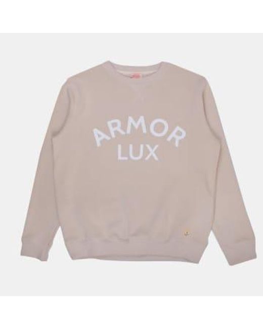 Logo Sweatshirt Oyster di Armor Lux in Gray da Uomo