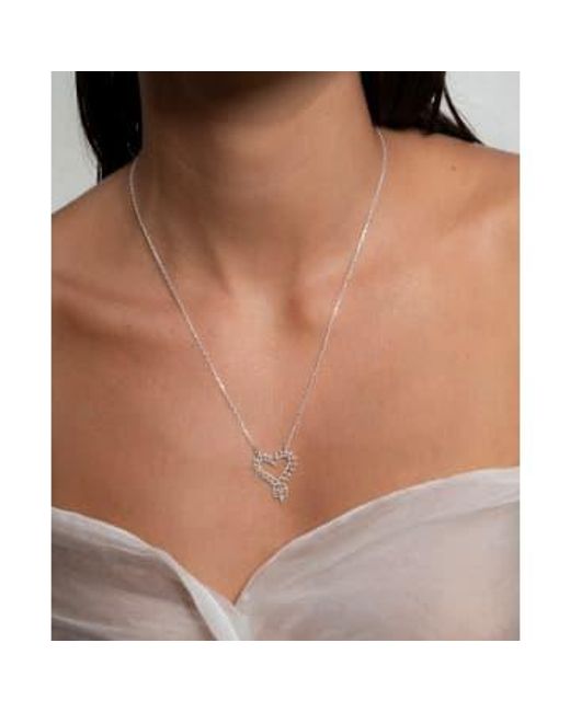 Zoe & Morgan Brown Heart Necklace One Size