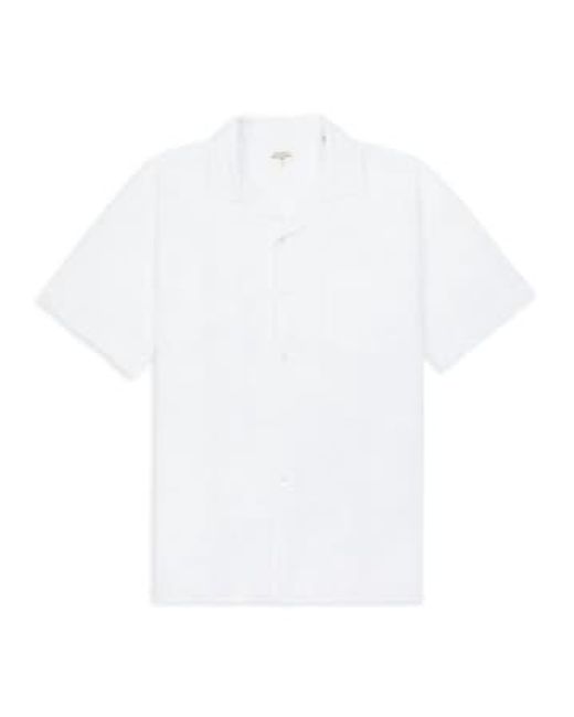 Hartford White Palm Mc Short Sleeve Shirt for men