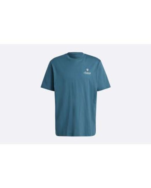 T-shirt loisirs vert Adidas pour homme en coloris Blue