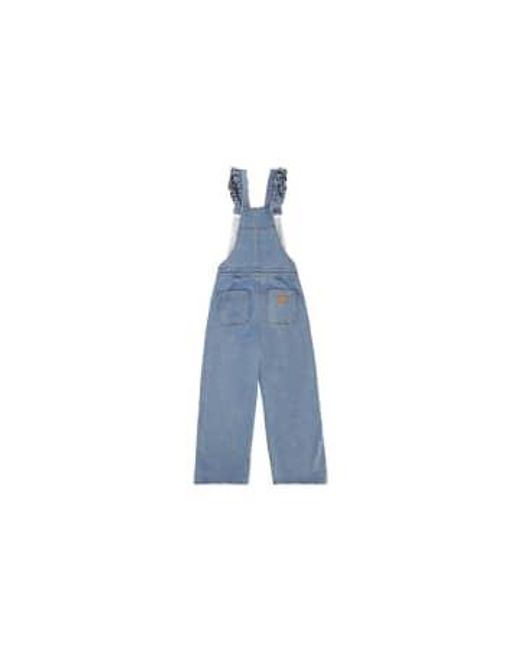 Seventy Mochi Elodie Frill Dungarees Rodeo Vintage di seventy + mochi in Blue