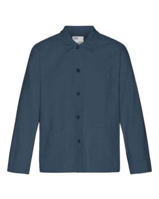 COLORFUL STANDARD Organic Cotton Workwear Jacket Blue / M for men