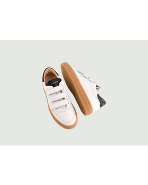 Belledonne Paris White Sneakers B0 Velcro