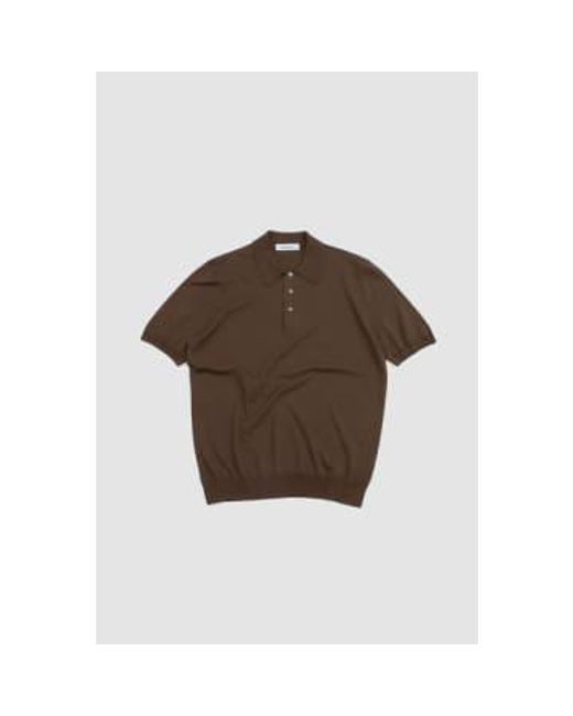 Gran Sasso Brown Fresh Cotton Polo Shirt 50 for men