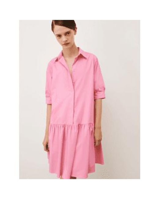 Ebert collected detail mini shirt shirt robe taille: 8, col: Marella en coloris Pink