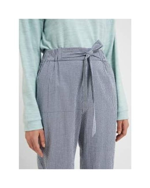 Great Plains Blue Salerno Gingham Trousers