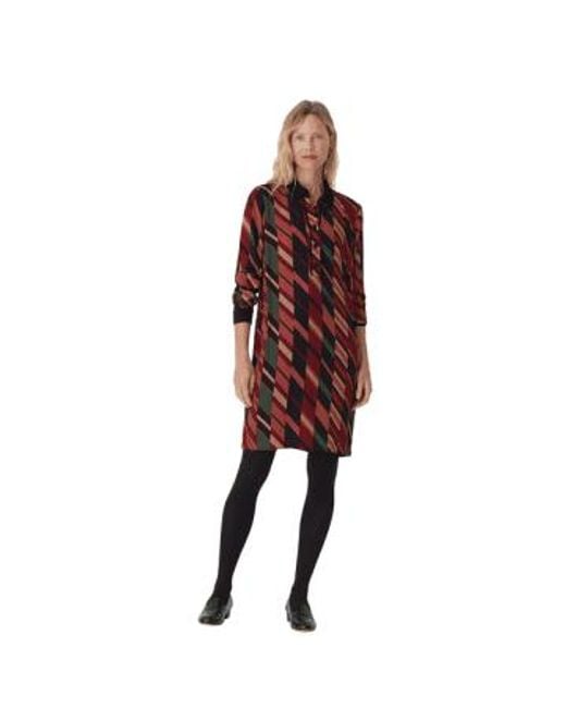Nice Things Red Mixed Stripe Print Shirt Dress From 36