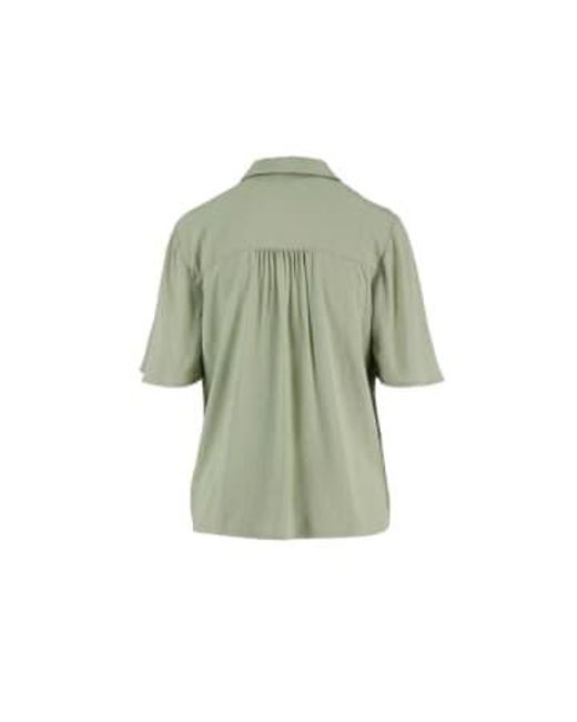 Zusss Green Blouse With Embroidery /saliegroen Small