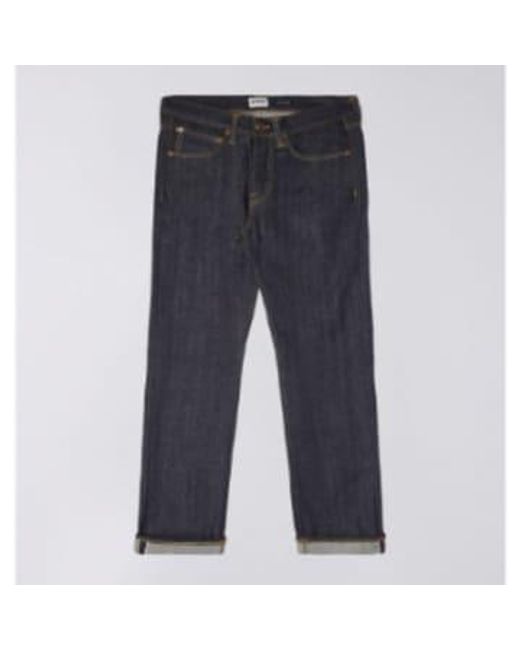 Edwin Ed-47 Listed Selvage Denim Blue Unwashed 30r for men
