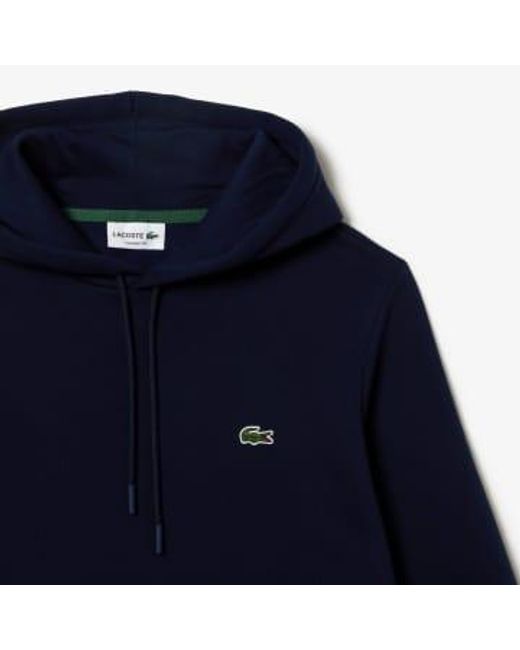 Lacoste Blue Organic Cotton Hoody for men