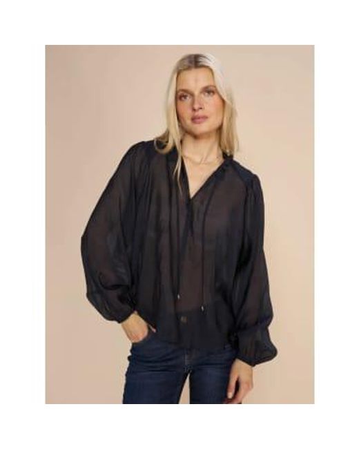 Eisa blouse-salute -159440 Mos Mosh en coloris Black