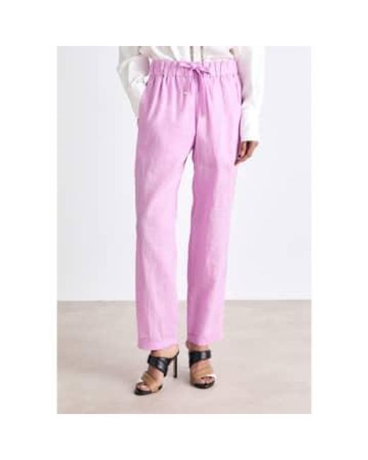 Boss Purple C Timpa Drawstring Relaxed Trouser Size: 12, Col: 12