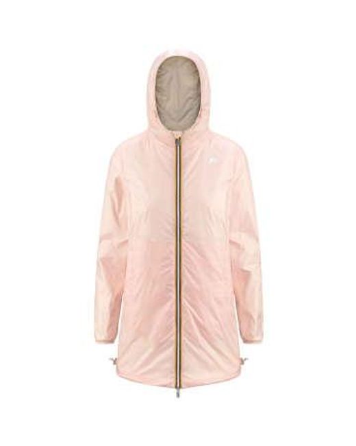 K-Way Gray Giacca Sophie Eco Plus Reversible Beige Light/pink Xs