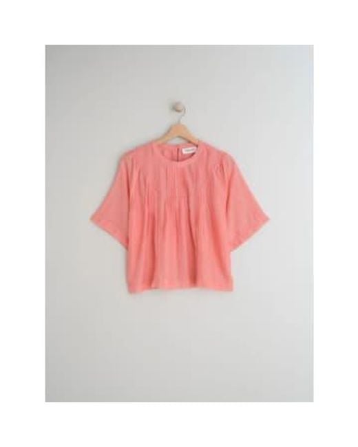 Indi & Cold Pink Bk270 blumenbluse in rosa