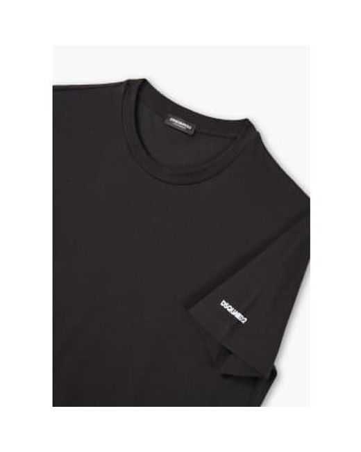 DSquared² Black S Logo T-shirt for men