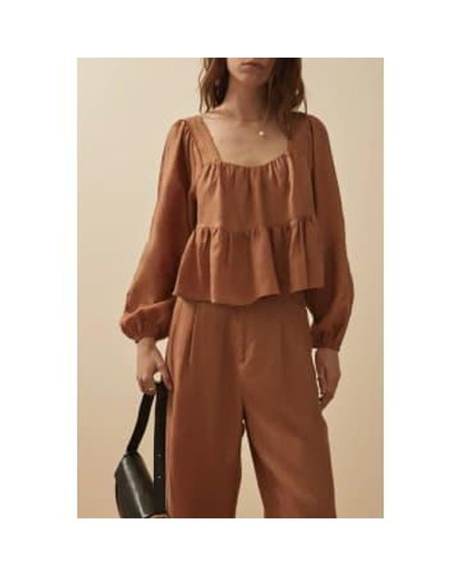 Sancia Brown The Bess Top Toffee Xs