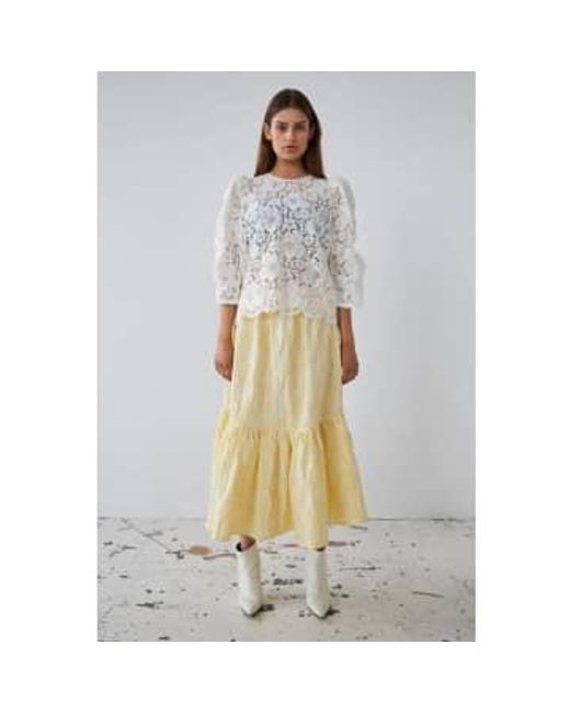 Stella Nova White Lace Ecru Blouse 36