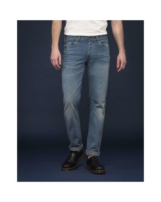 Lee Jeans S Regular Tapered Slider L32 in Blue for Men | Lyst