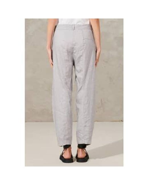 Comfort fit pantalon Transit en coloris Gray