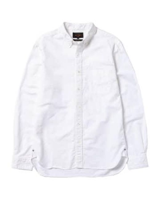 Beams Plus White B.d. Oxford Shirt S for men