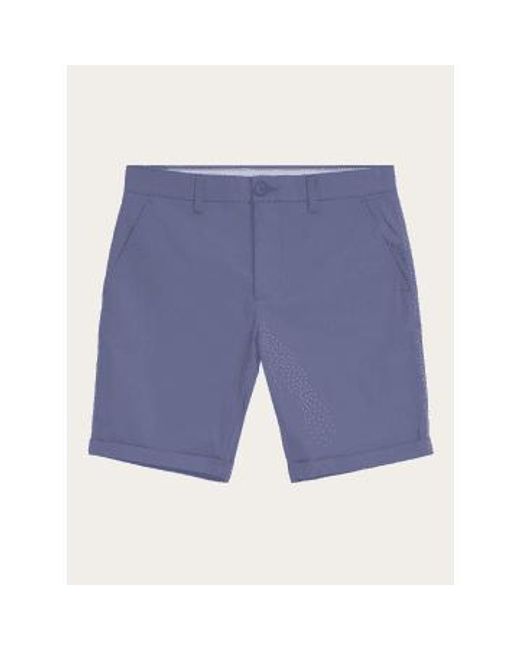 Knowledge Cotton 50207 chuck reguläre chino-popeline-shorts vintage in Blue für Herren