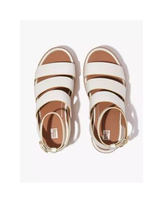 Eloise Leathercork Strappy Wedge Sandal Urban di Fitflop in Brown