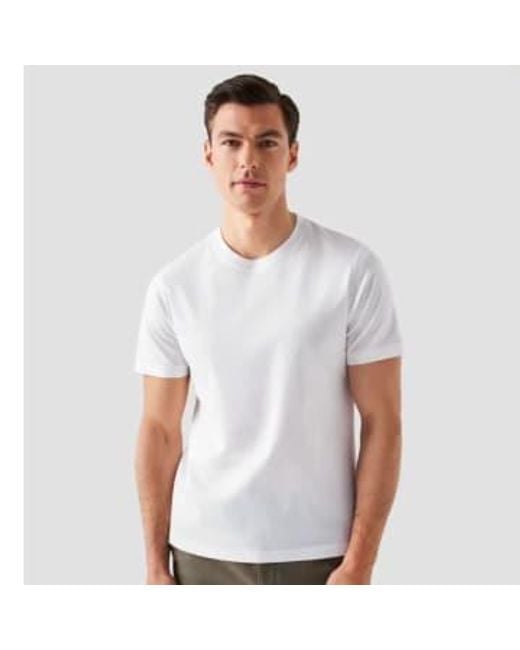 Camiseta jersey punto Classic Eton of Sweden de hombre de color White