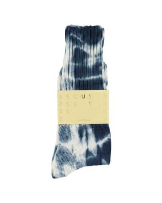 Escuyer Blue Graphite Tie Dye Socks 39-45