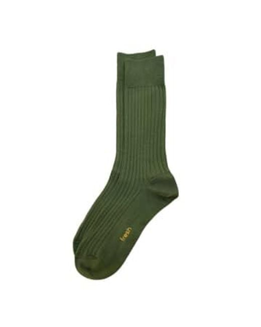 Fresh Green Cotton Mid-calf Lenght Socks
