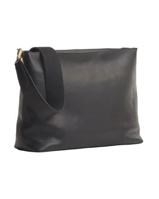 O My Bag Black Olivia Full Leather Shoulder Strap Leather