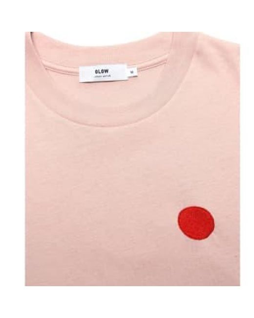 Olow Pink Draco T Shirt for men