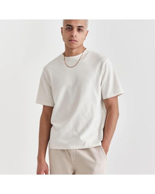 Wax London Dean T-shirt Textured Ecru in White for Men | Lyst