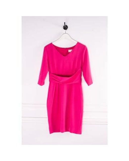 Sue Parkinson Pink V Neck Dress
