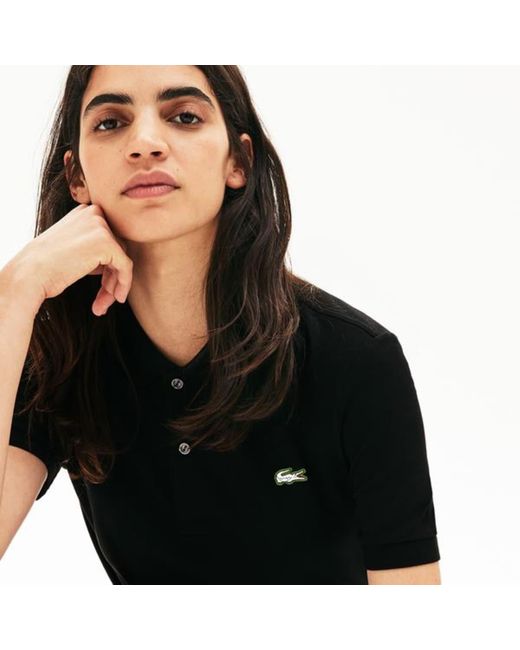 Lacoste Black Slim Fit Polo Shirt for Men | Lyst