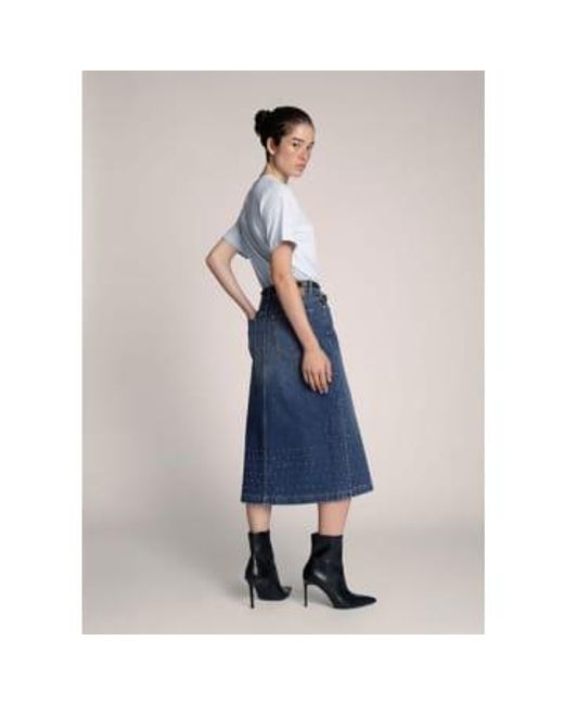 Munthe Blue Lally Skirt 8
