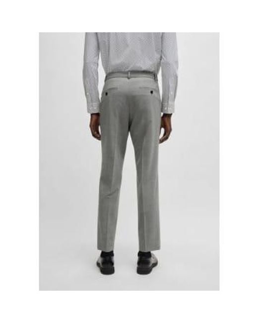 P Huge 2Pcs Grey Slim Fit Suit With Micro Weave 50514628 041 di Boss in Gray da Uomo