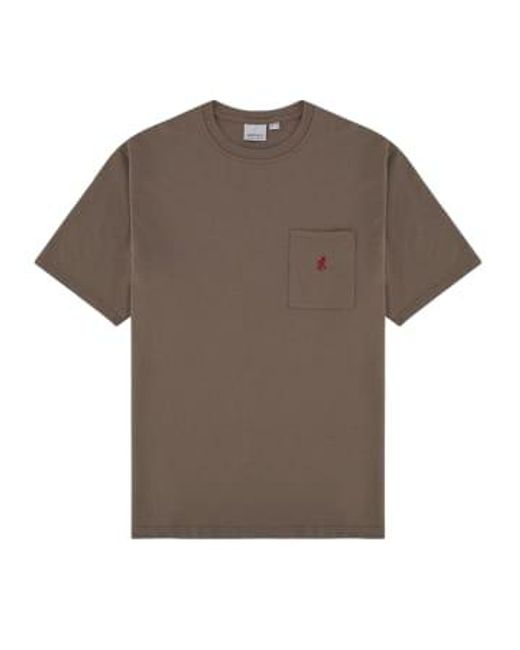 Gramicci Brown T-shirt One Point Coyote Xs for men
