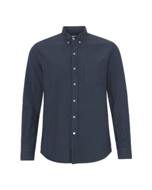 COLORFUL STANDARD Organic Cotton Oxford Shirt Blue / Xl for men