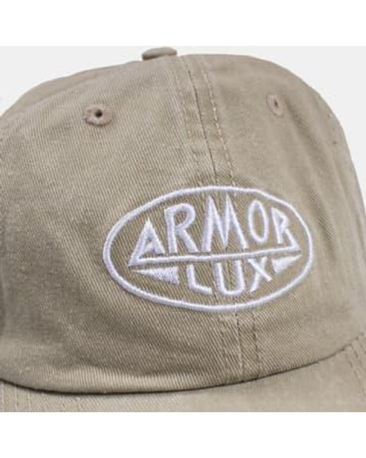 Armor Lux Green Logo Cap Pale Olive One Size for men