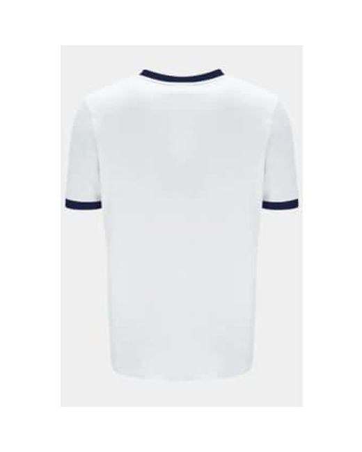 Marconi Ringer T Shirt Navy 1 di Fila in White da Uomo