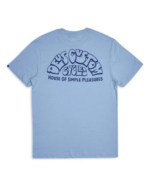 Deus Ex Machina Duke Kurzärärmelte T-Shirt in Blue für Herren