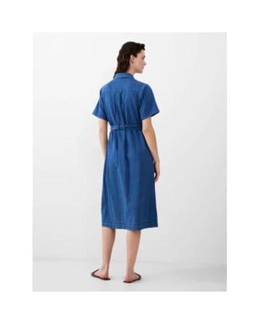 Zaves Chambray Dress Or Light Vintage di French Connection in Blue