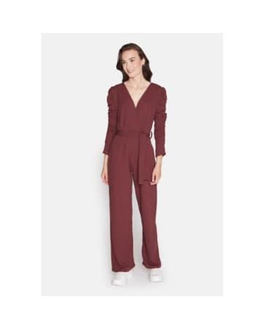 Jumpsuit Or Egina Ls Jumpsuit Port di Sisters Point in Red