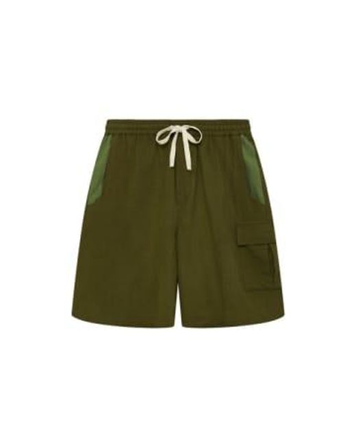 Komodo Green Jasper Shorts Patchwork S for men