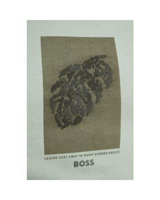 Boss Green Tessin 88 Open Cotton T-shirt 50512118 373 S for men