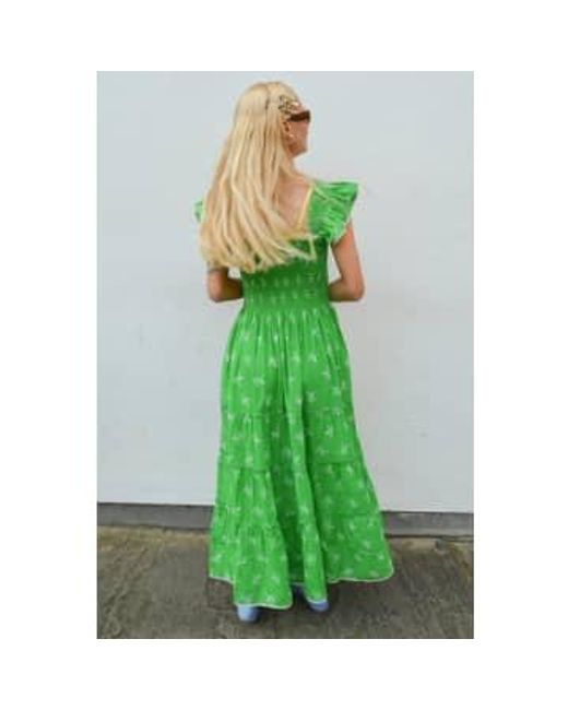M.A.B.E Green Vivi Print Maxi Dress